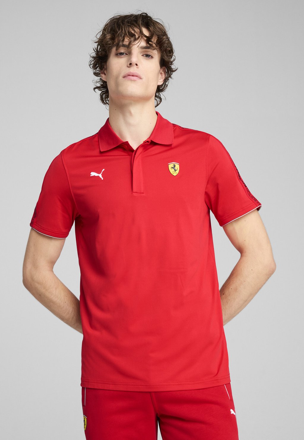 

Поло SCUDERIA FERRARI RACE CLOUDSPUN Puma, красный