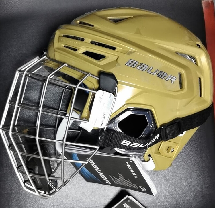 

BAUER Индивидуальный хоккейный шлем RE-AKT 150 цвета золото и серебро для детей, подростков и взрослых - Team Customized Gold-L с визором