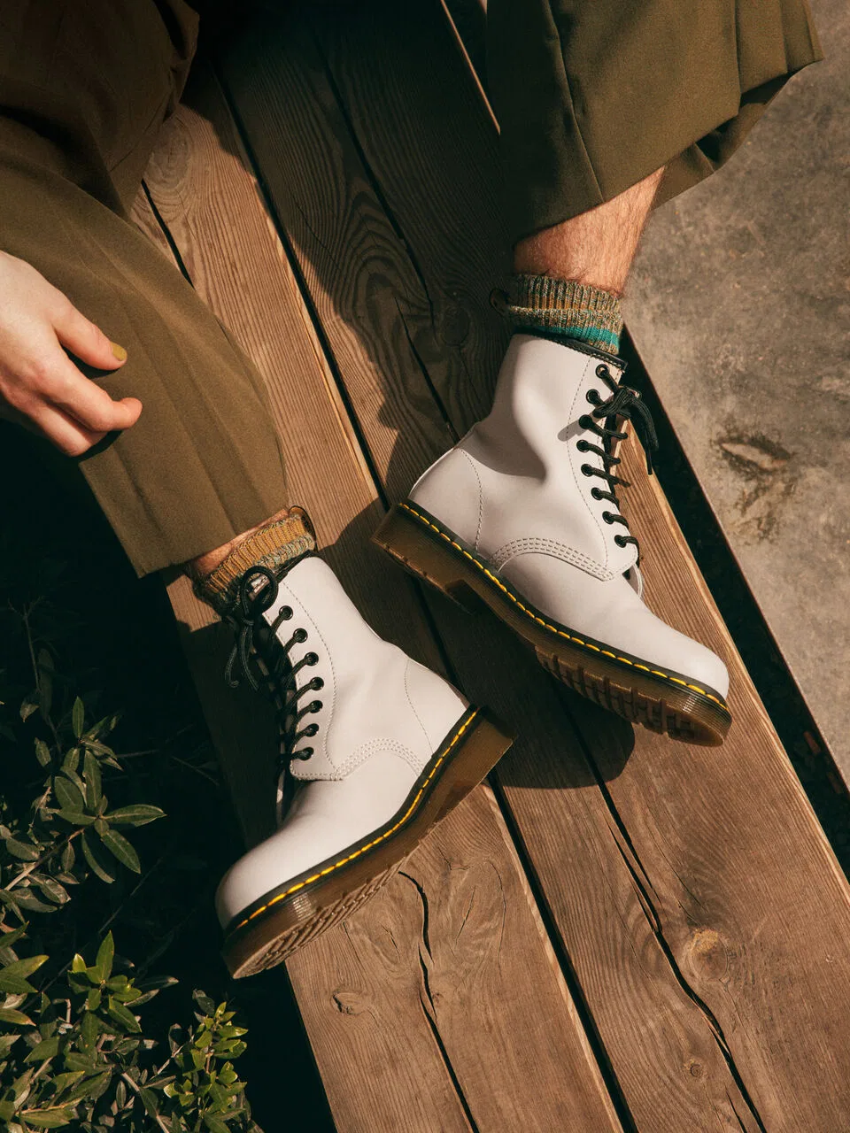 Мужские бежевые ботинки 1460 Vintage от Dr. Martens — фото 2