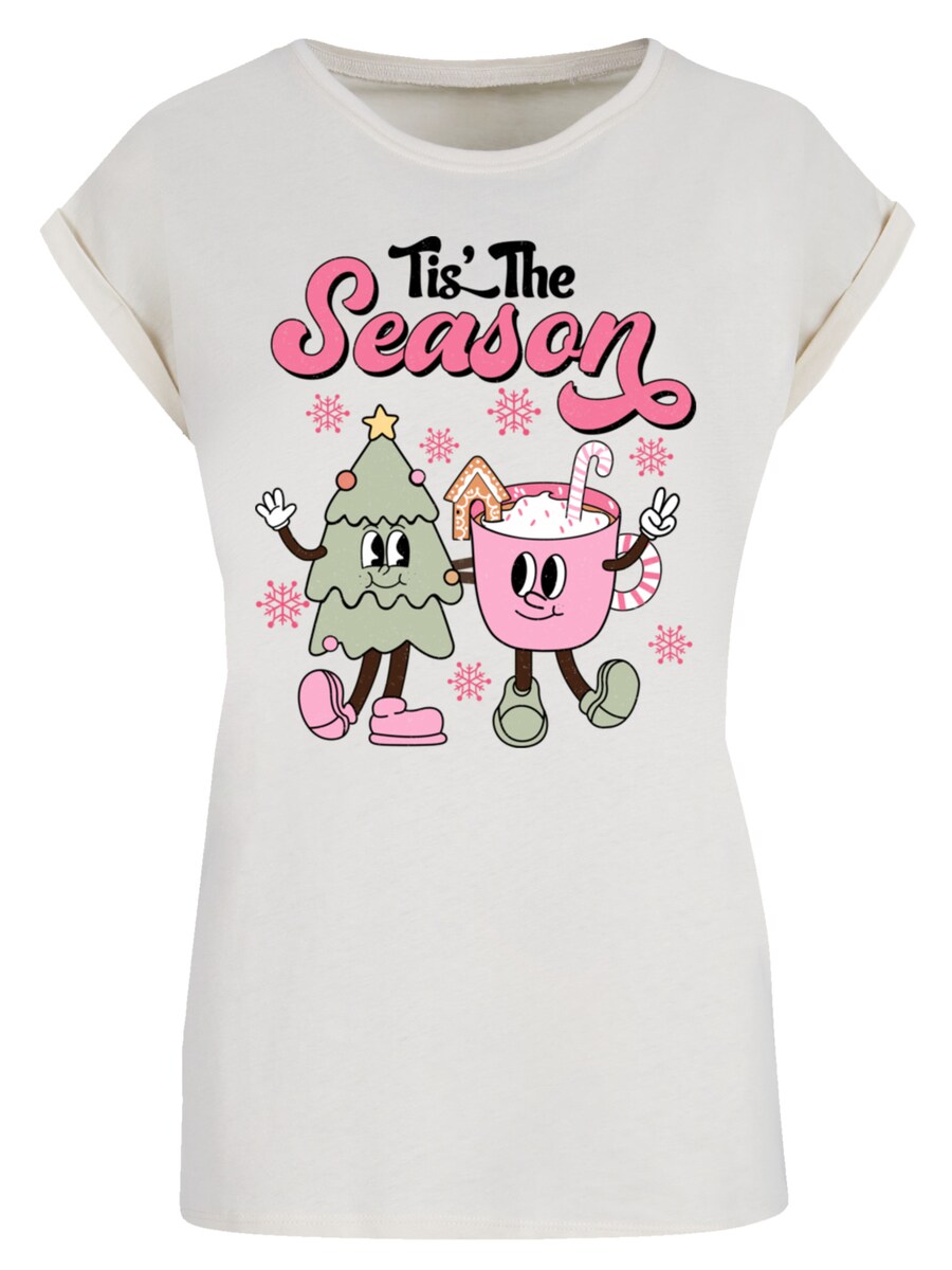 

Рубашка F4NT4STIC Tis The Season Christmas Tree Cocoa, песочный