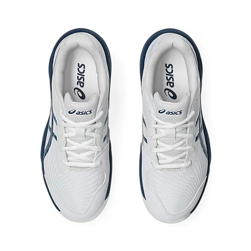 Кроссовки детские Gel-Game 9 GS Low-top Синие/белые/желтые Asics, белый/синий/желтый — фото 4
