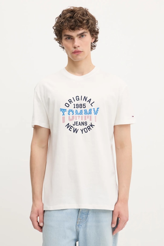 

Хлопковая футболка Tommy Jeans, белый