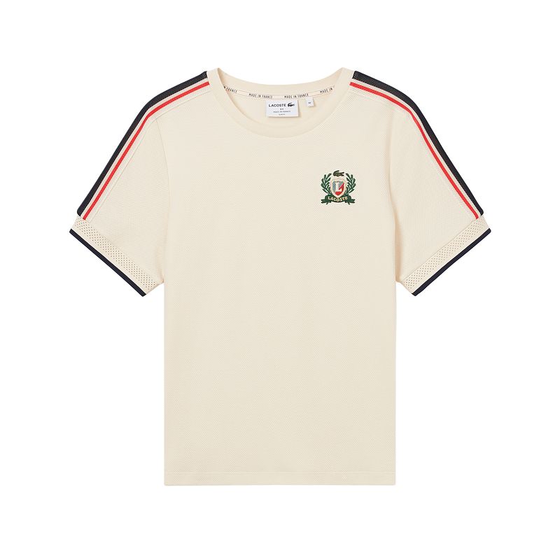 

Фактурная пике футболка LACOSTE, кремовый, Бежевый, Фактурная пике футболка LACOSTE, кремовый