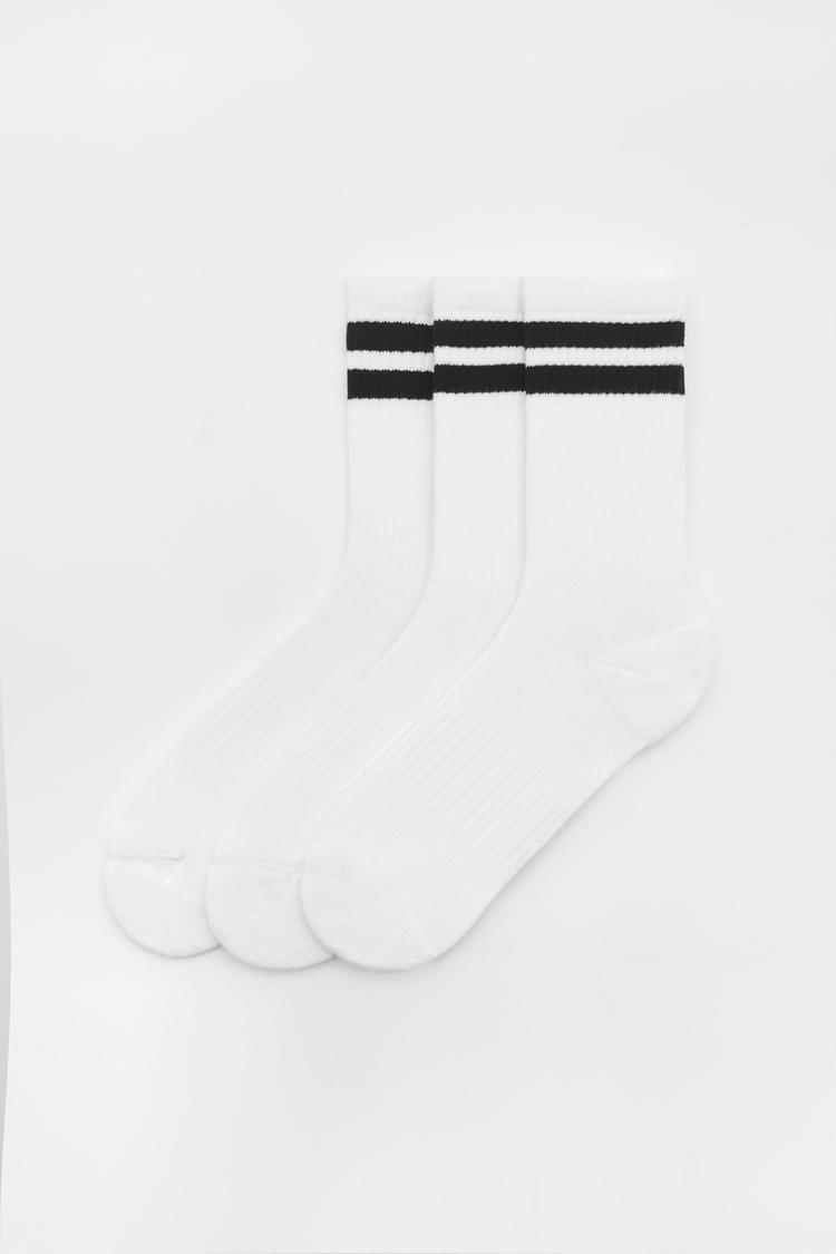 

Белые спортивные носки Pull And Bear, мультиколор