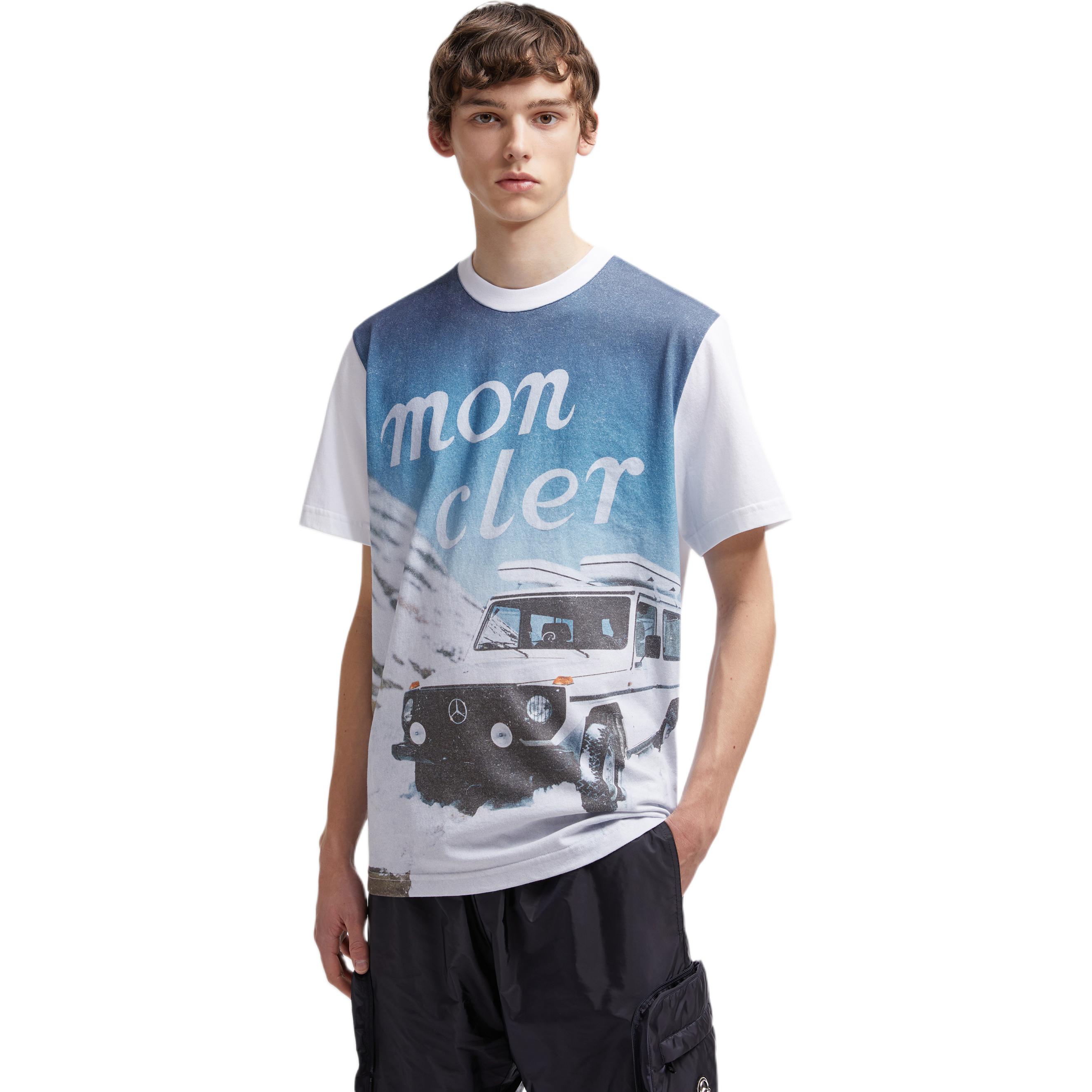 

Футболка Moncler X Mercedes Benz Nigo Printed Cotton MONCLER GENIUS, белый