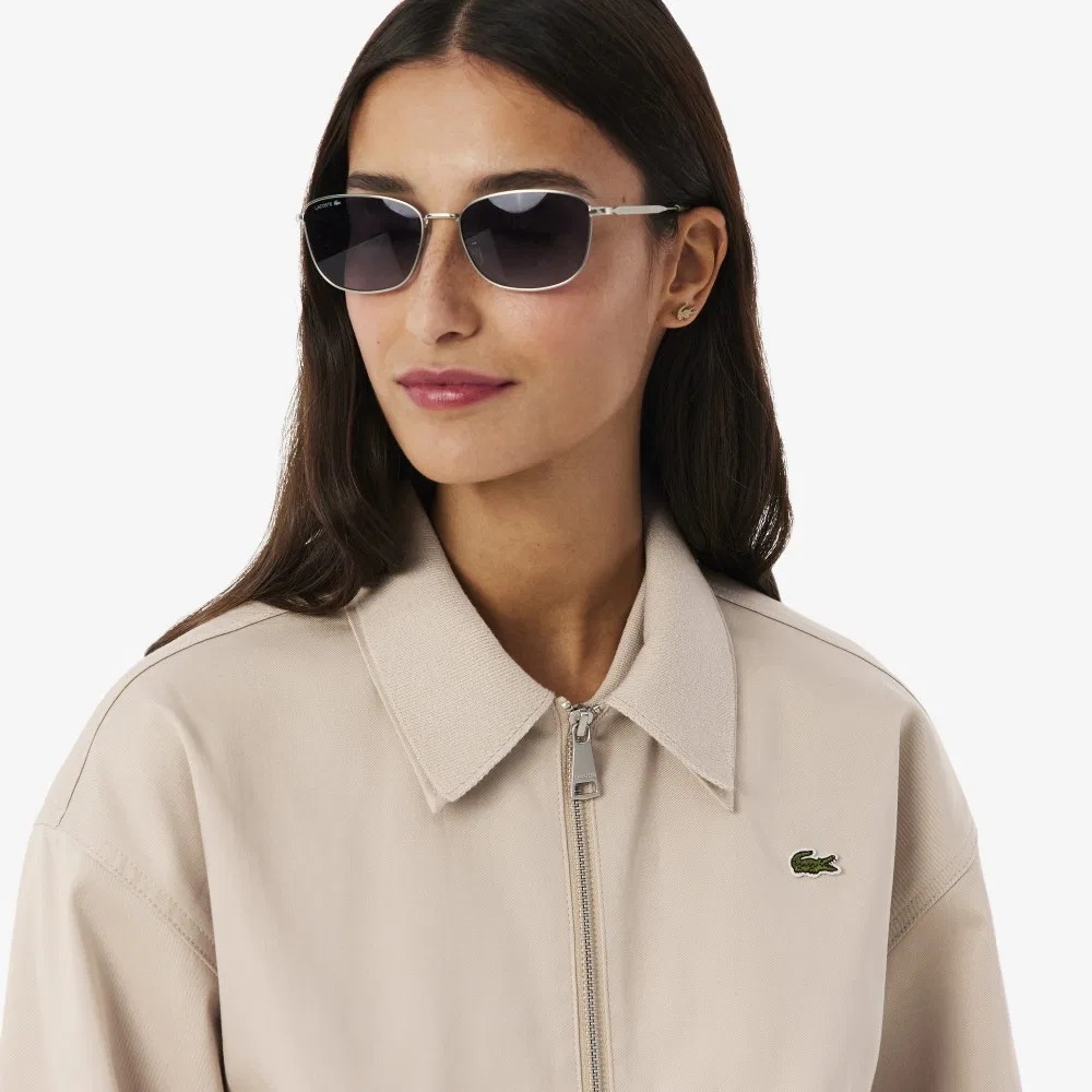 Куртка Lacoste Коуч Габардин Бежевая — фото 3