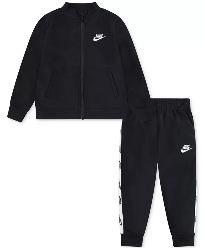 

Детский спортивный костюм Dri-FIT 2-предметный с молнией Nike, черный