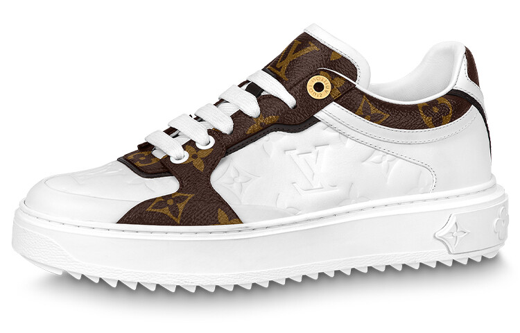 Женские кроссовки Louis Vuitton, белый/темно-коричневый