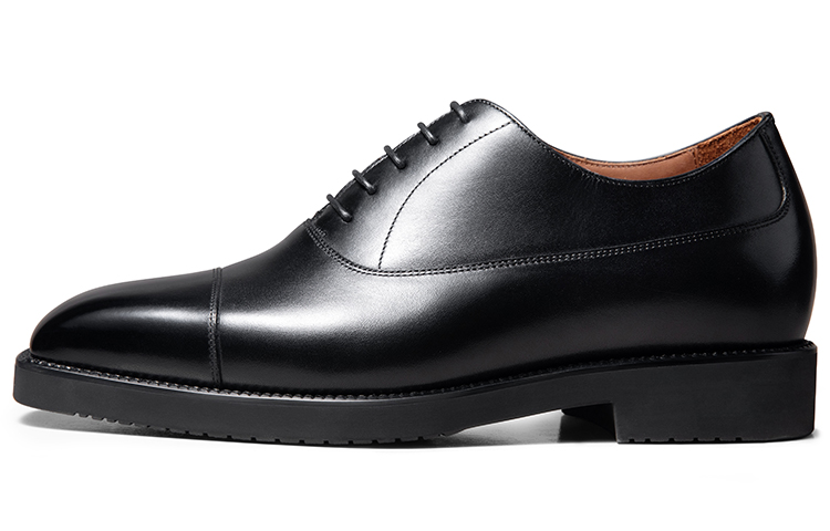 

Британский стиль оксфорды из телячьей кожи мужские классические туфли Black Zuti, Black ZB091