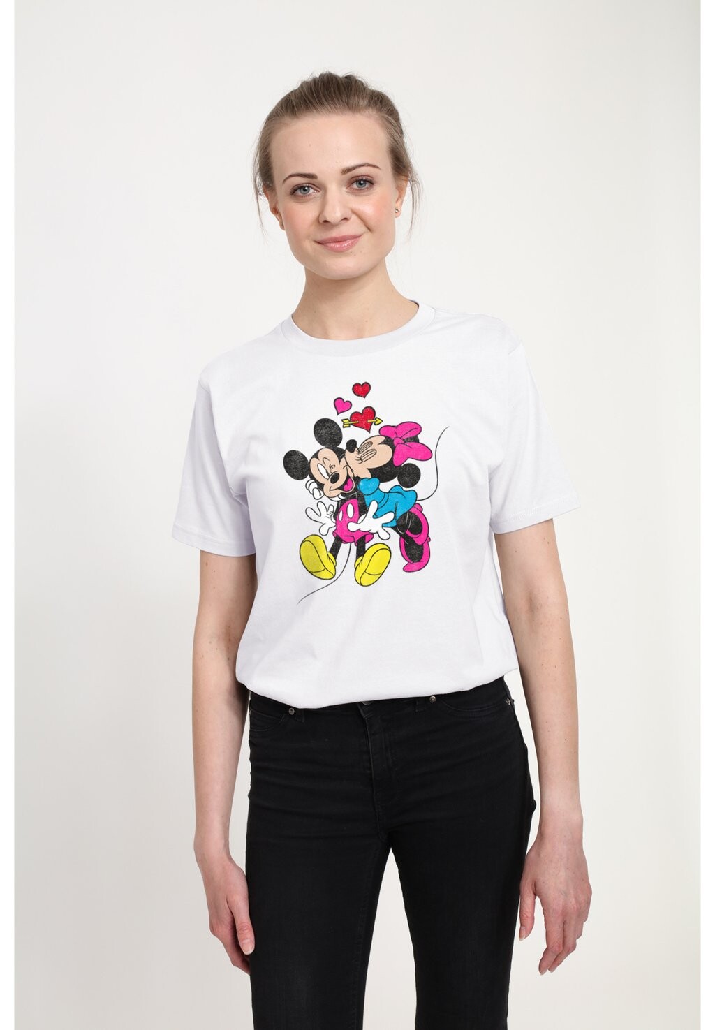 

Футболка с принтом Mickey Mouse Mickey Minnie Love Disney, белый
