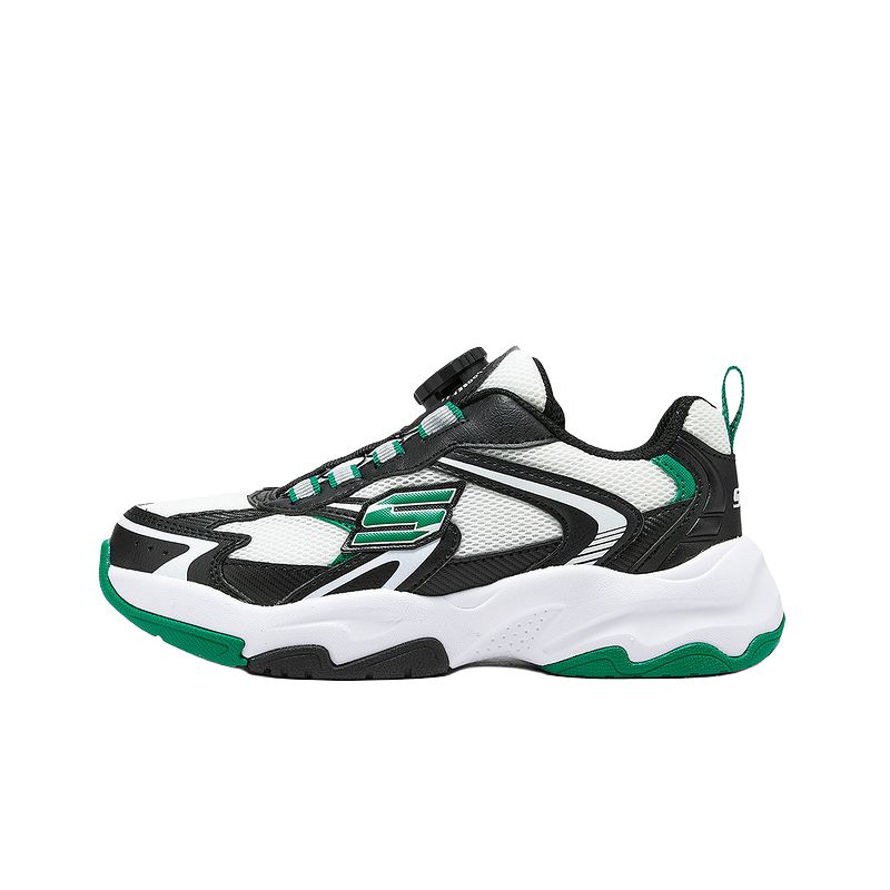 

Skechers Kids Детские нескользящие износостойкие низкие повседневные кроссовки для мальчиков, черные, зеленые
