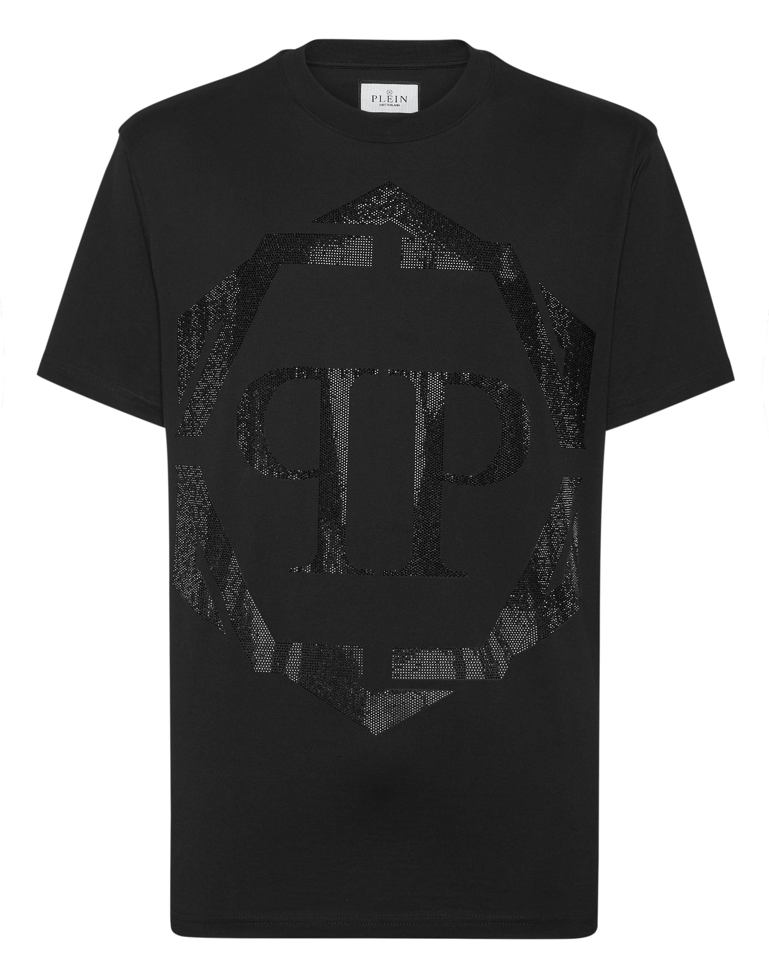 

Футболка с круглым вырезом SS Hexagon PHILIPP PLEIN, черный