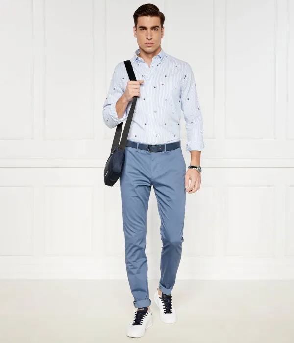 Рубашка Global fil coupe Regular fit Tommy Hilfiger, синий — фото 2