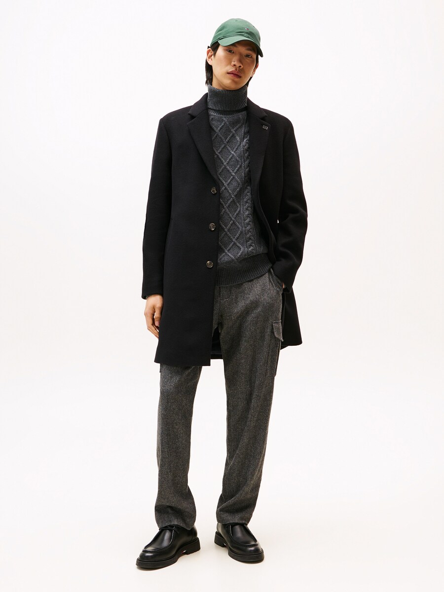 Пальто межсезонное TOMMY HILFIGER, черный — фото 2
