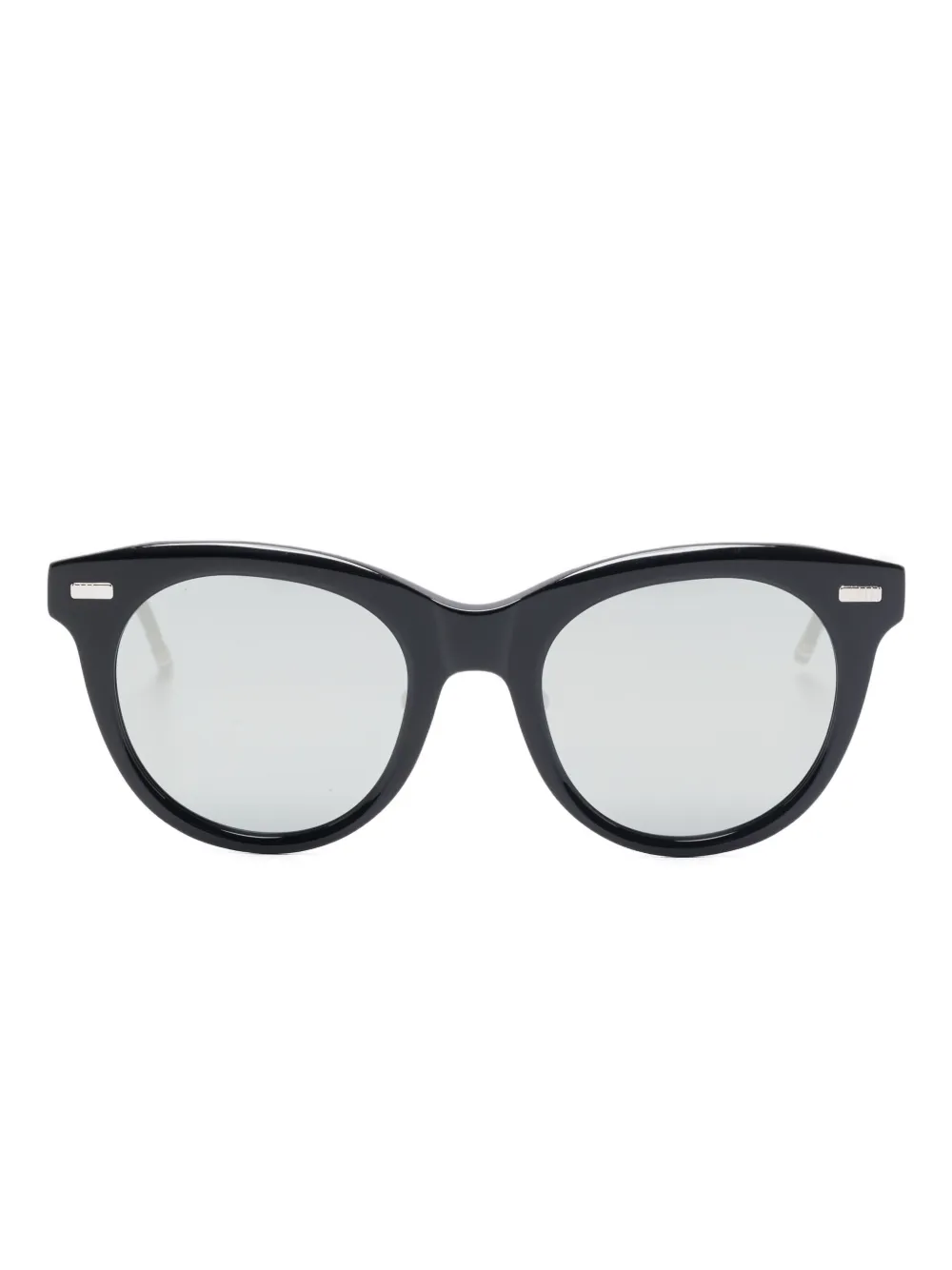 

Солнцезащитные очки с геометрической оправой Thom Browne, черный