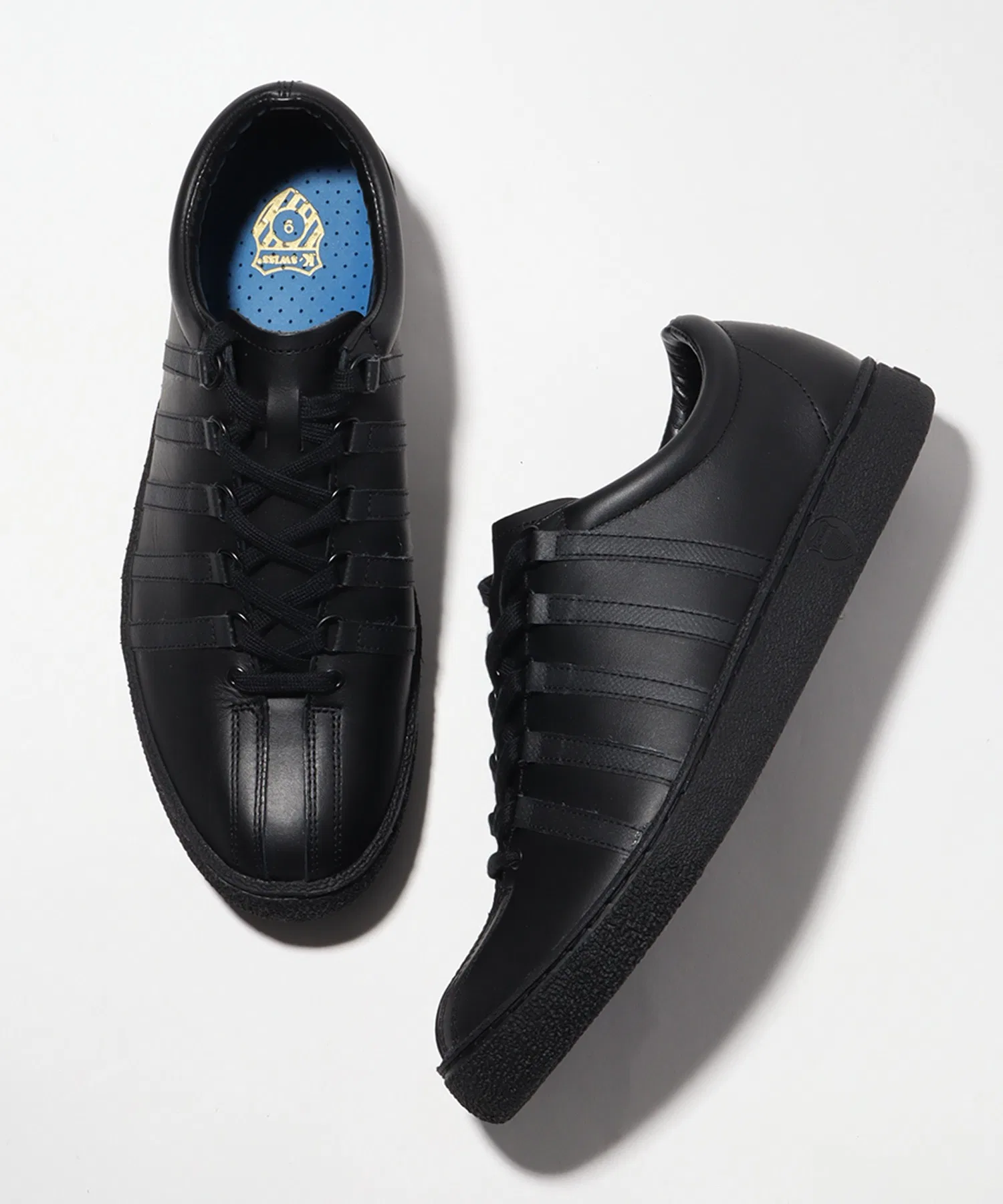 Мужские кожаные кроссовки Classic 66 JPN K-SWISS чёрные