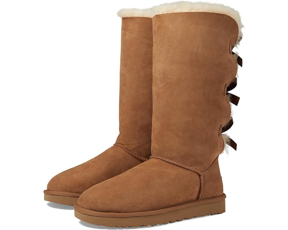 

Ботинки UGG Bailey Bow Tall II, цвет Chestnut