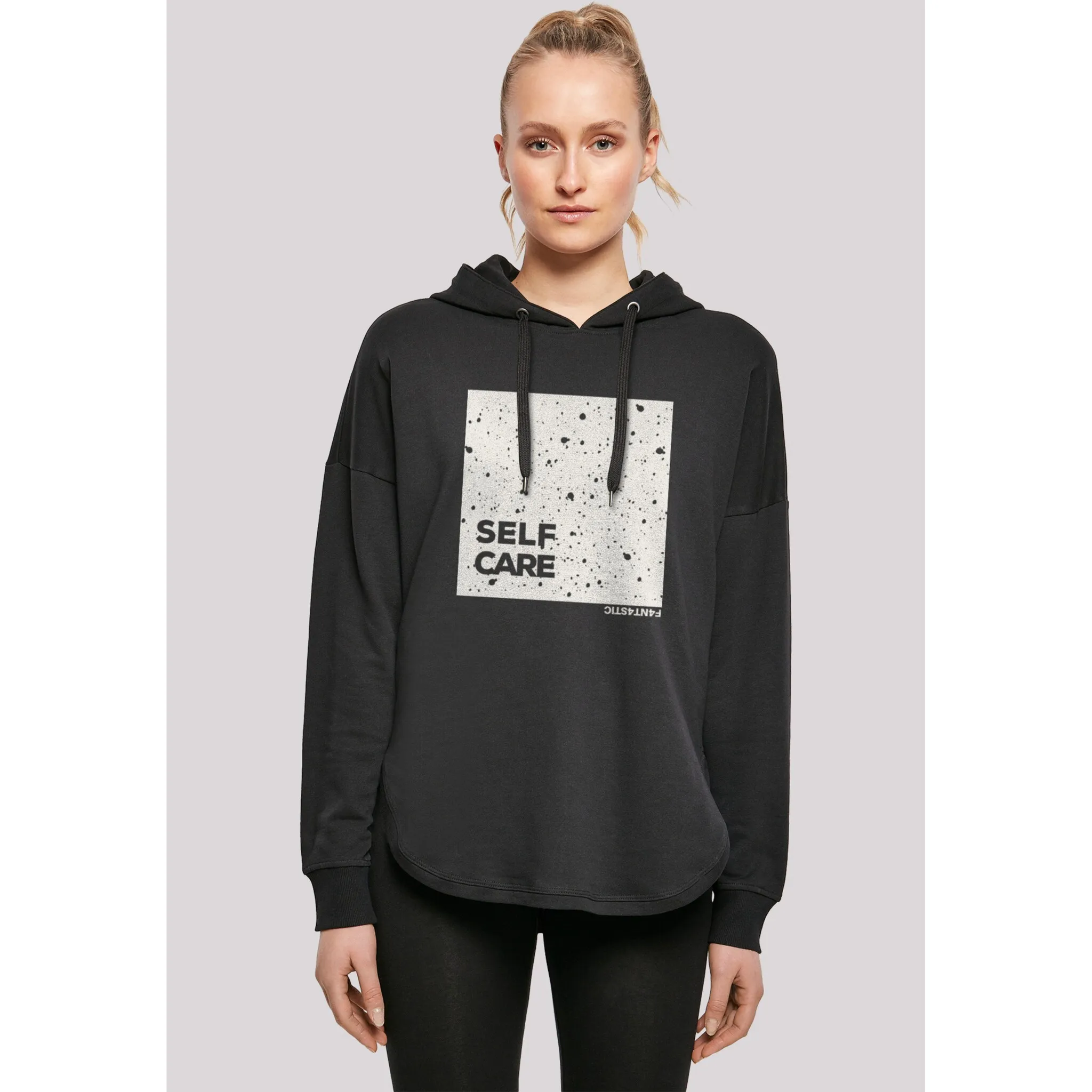 

Толстовка F4NT4STIC "SELF CARE OVERSIZE HOODIE", принт, черный