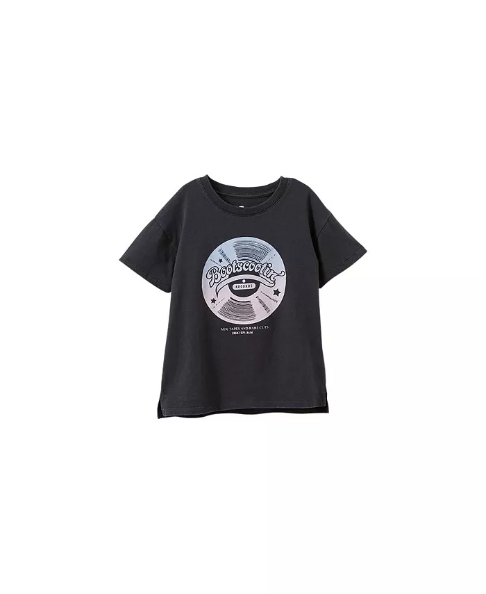

Футболка с коротким рукавом и принтом Little/Big Poppy для девочек COTTON ON, черный