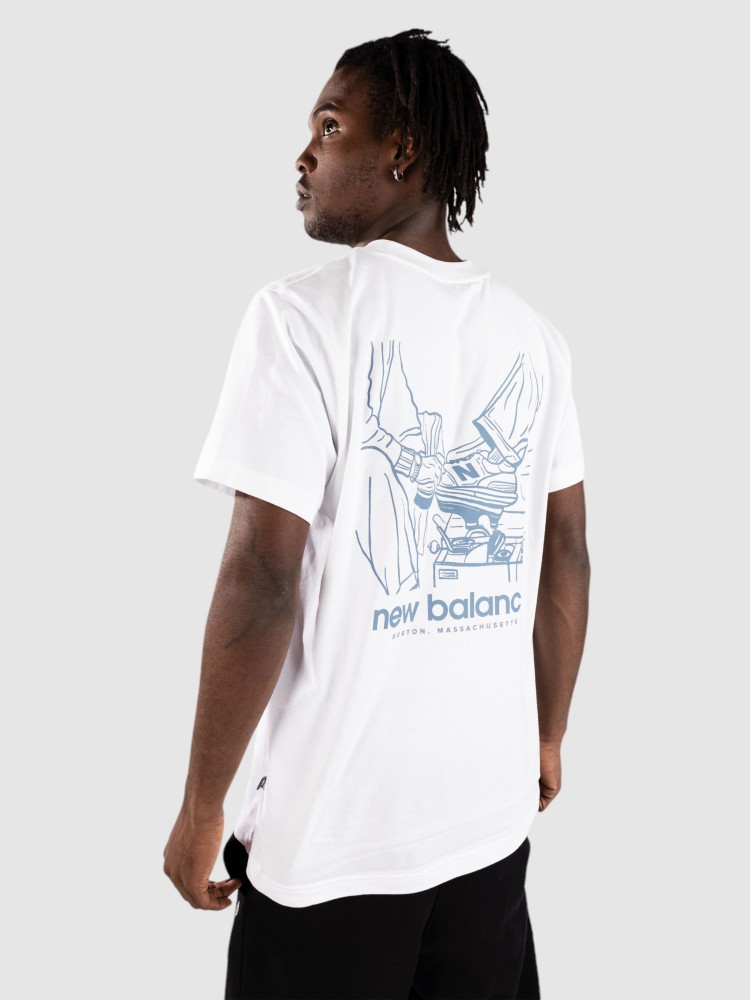 

Футболка New Balance Shine T-Shirt, white, Белый, Футболка New Balance Shine T-Shirt, white