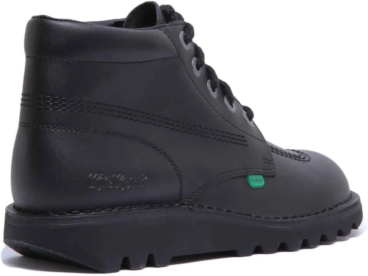 Школьные ботинки Kickers Kick Hi Unisex - черные — фото 3