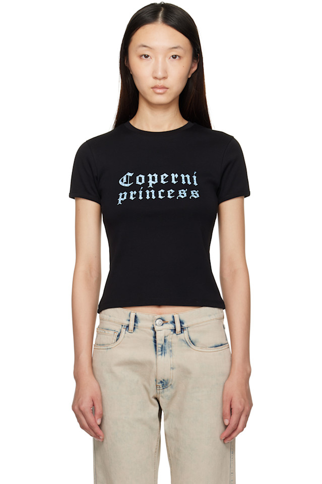 

Coperni Черная облегающая футболка «Принцесса Коперни»