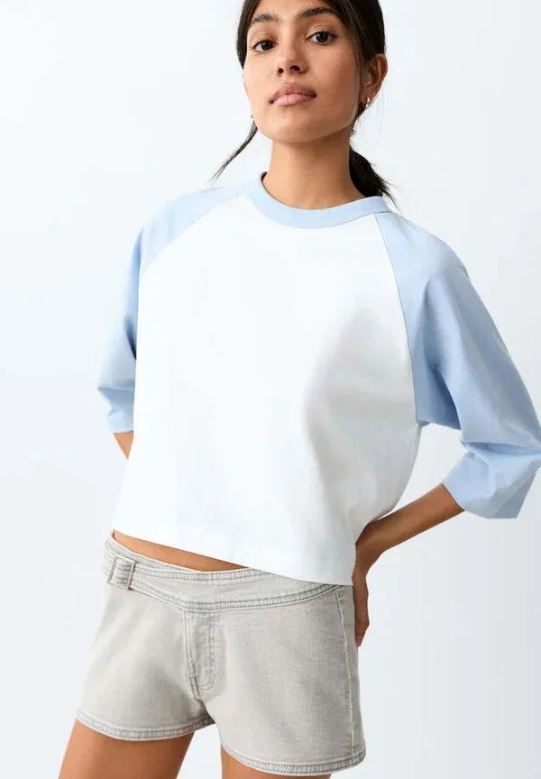Шорты джинсовые подростковые Mango Kids, джинсовый серый — фото 2