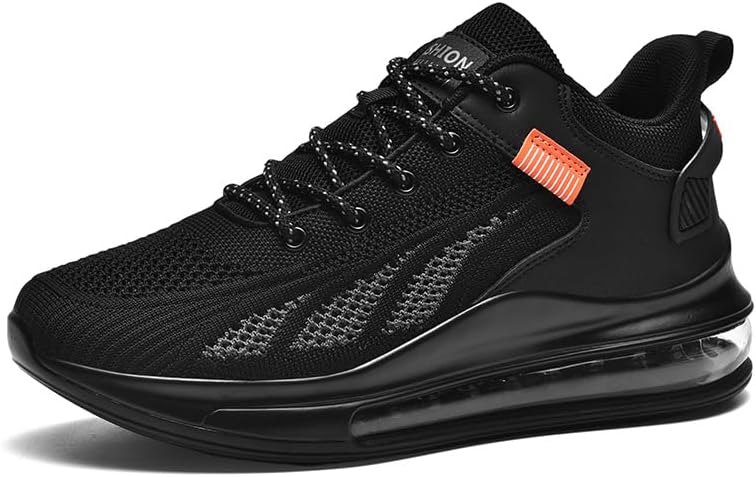 

Мужские легкие кроссовки PILLUREN для бега, повседневной носки, тенниса, прогулок и тренировок в спортзале, модные, без шнурков, черный