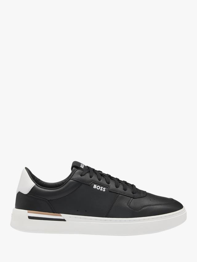

Кожаные кроссовки HUGO BOSS, черный
