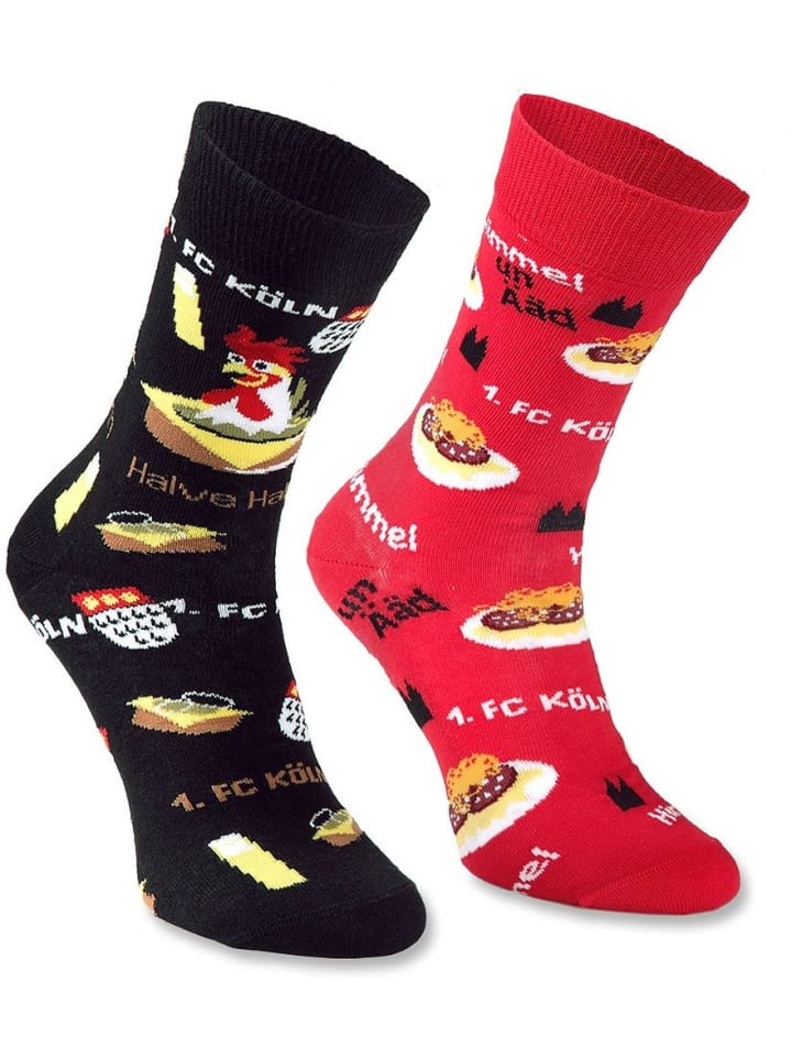

Носки Cologne Kitchen (2 шт.) разноцветные Fußballverein 1. FC Köln