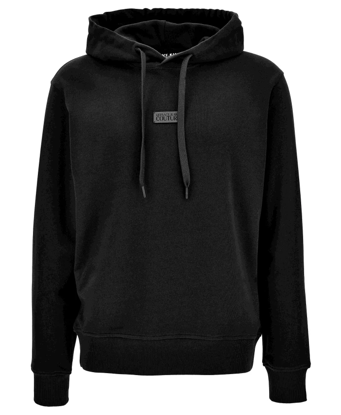 

Худи свободного кроя с логотипом Versace, черный