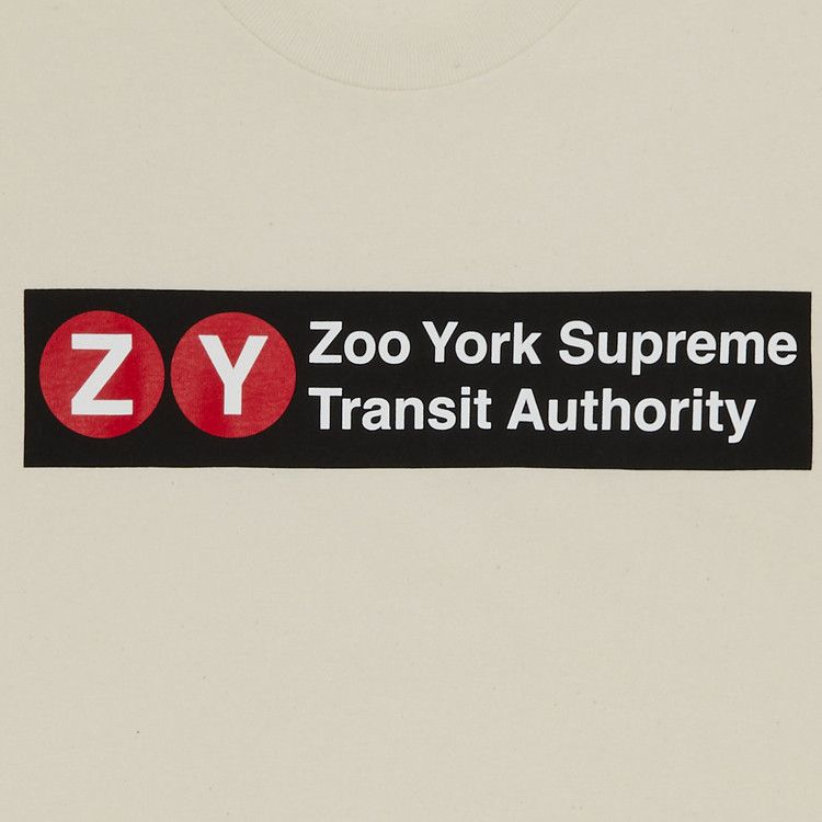 Футболка Supreme x Zoo York Transit Tee, Natural — фото 2