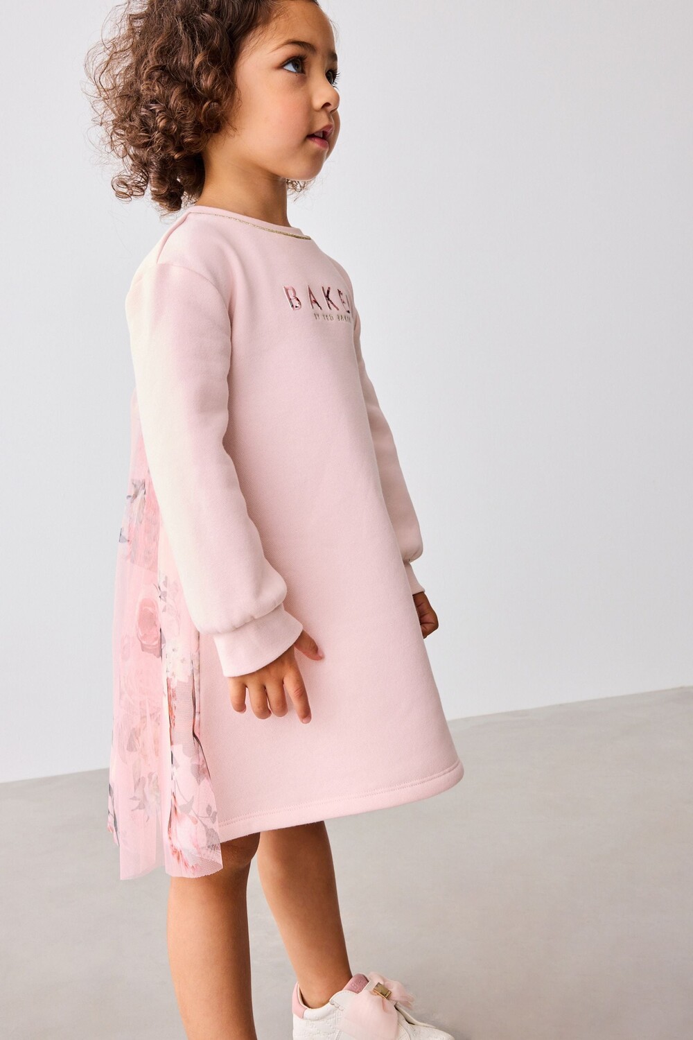 

Платье свитер с фатиновой спинкой Baker By Ted Baker, розовый