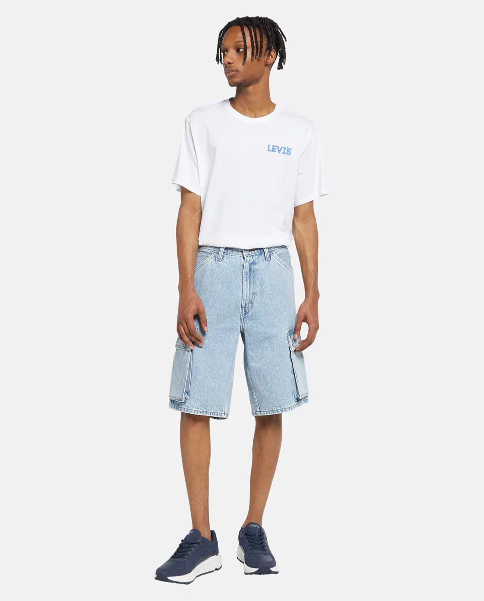 

Мужские шорты-бермуды 478 Baggy Cargo из хлопкового денима Levi's, голубой