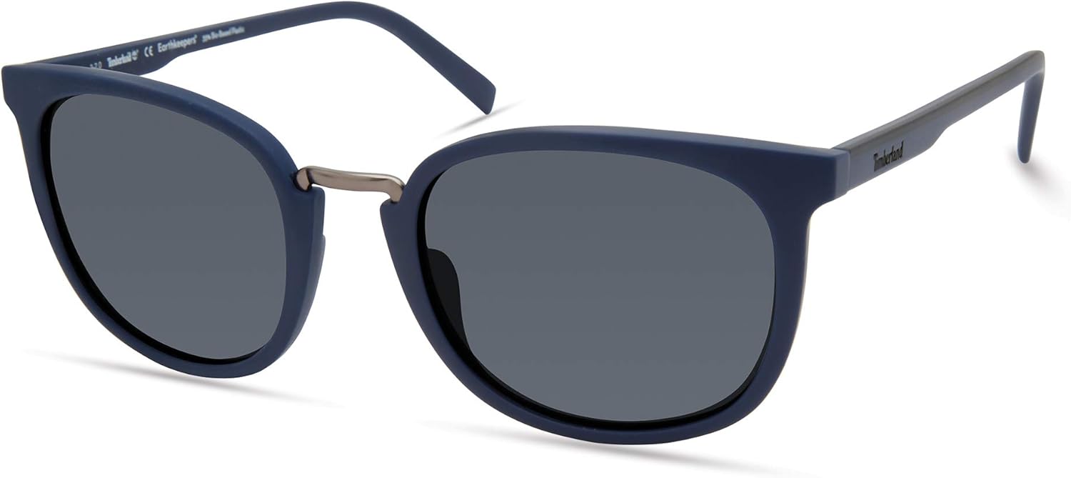 

Timberland мужские поляризованные круглые солнцезащитные очки TBA9270, Matte Blue