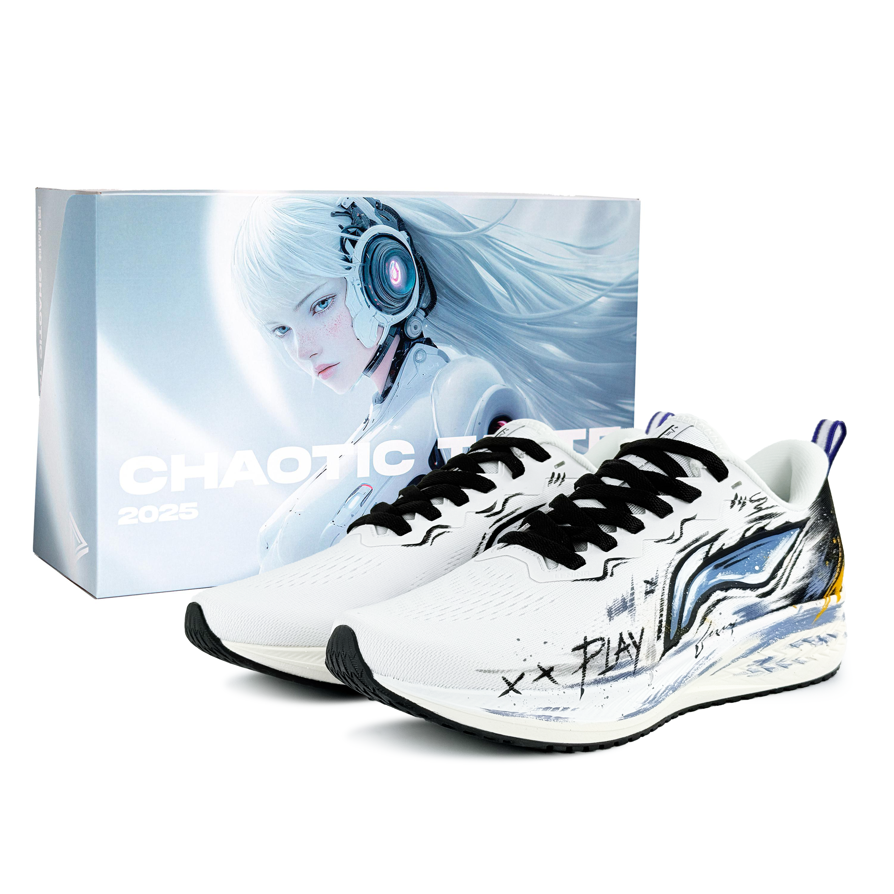 

LINING Кроссовки Red Hare 6 Shock Absorbers с противоскользящим покрытием, износостойкие, низкие, повседневные, мужские, черно-белые