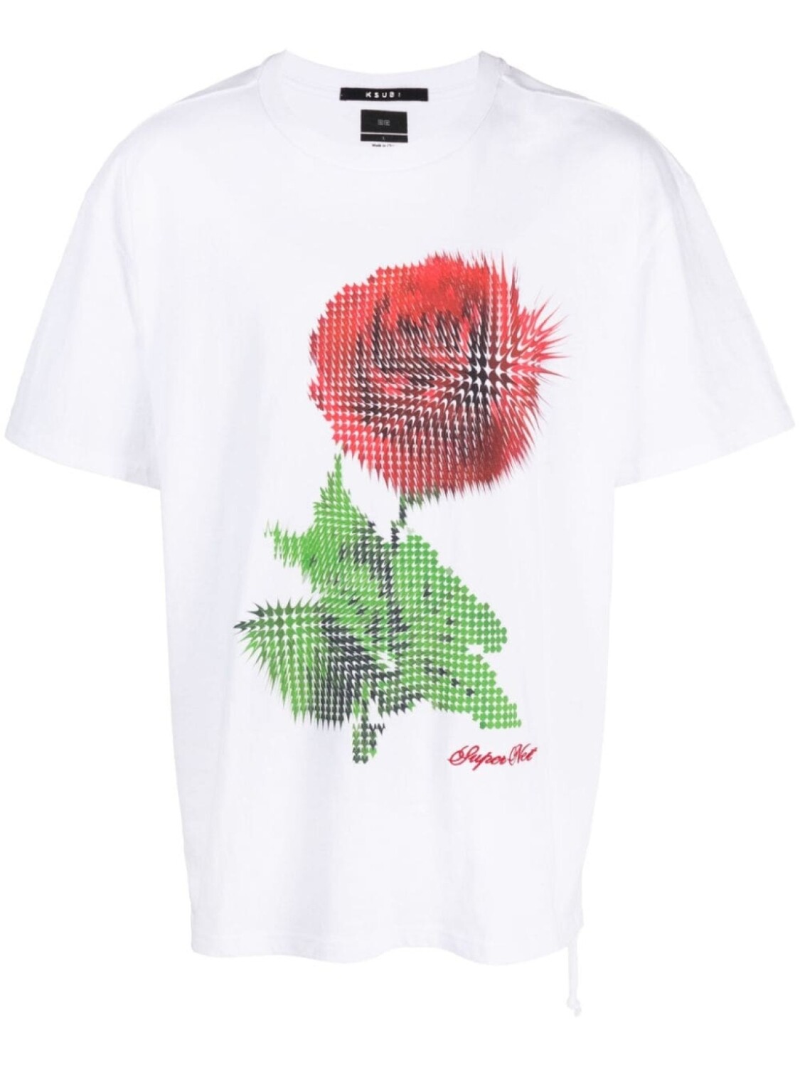 

Футболка Pixel Biggie с графичным принтом Ksubi, белый