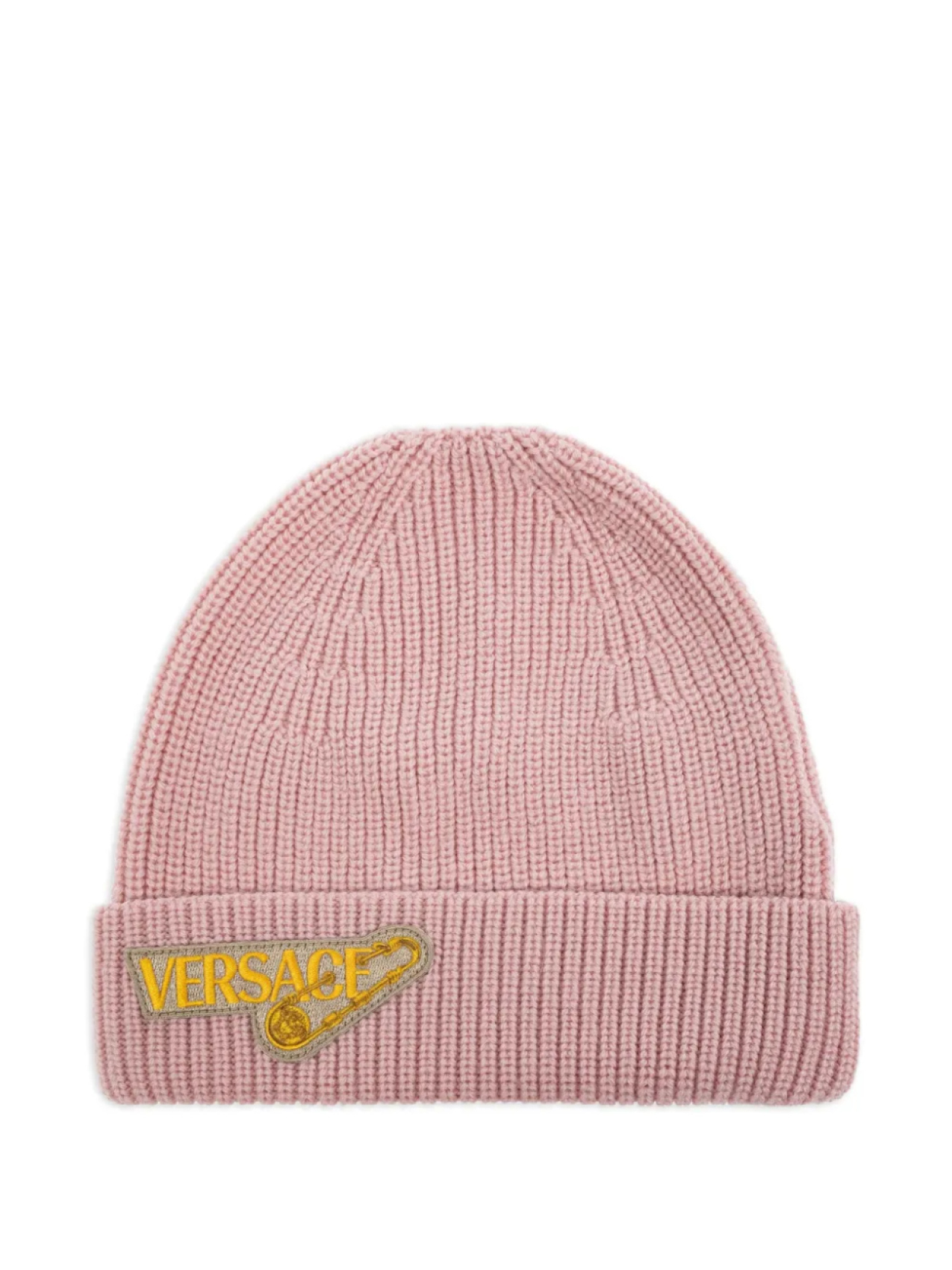 

Шапка из шерсти в рубчик Versace Kids, розовый