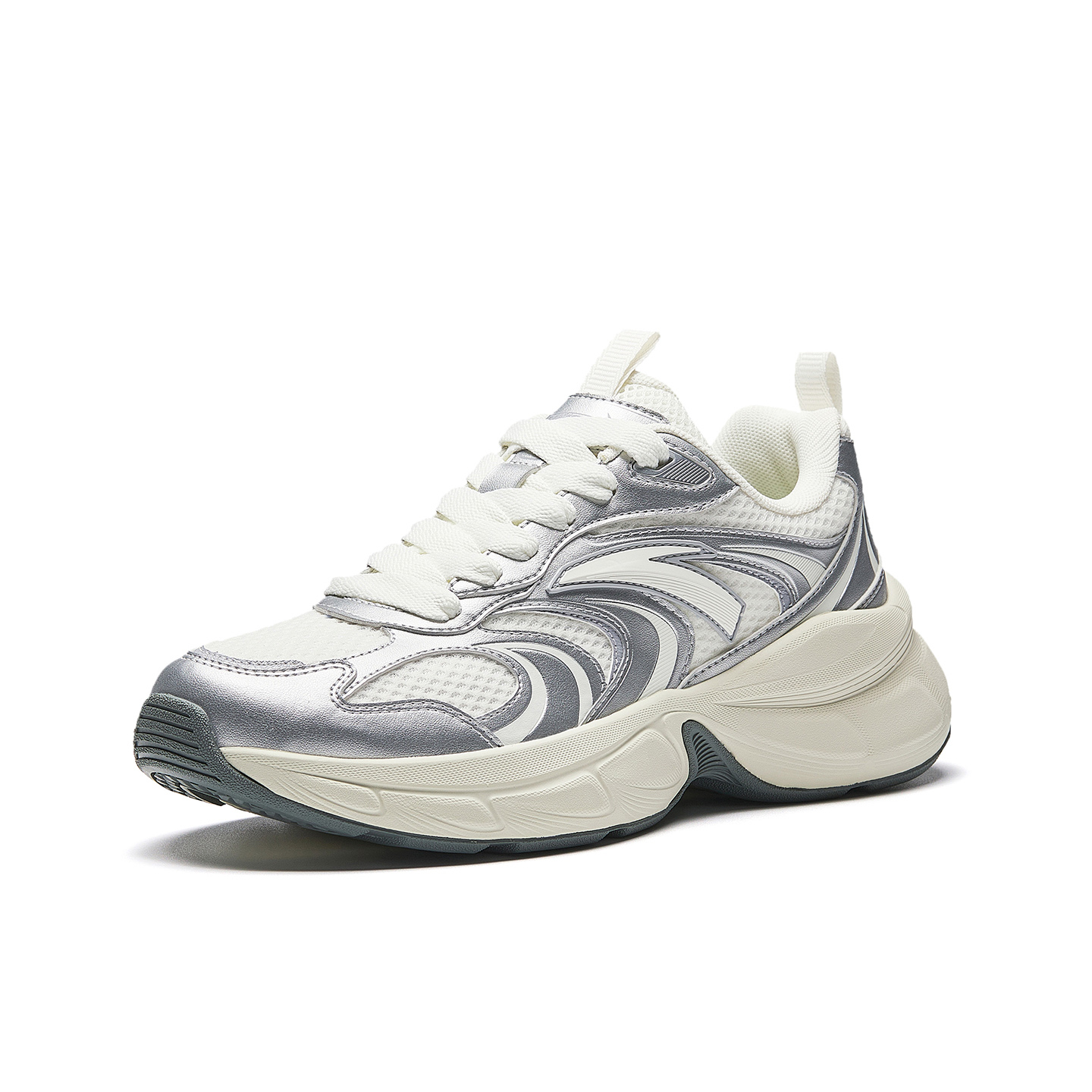 ANTA Кроссовки Galaxy Casual мужские белые серебристые — фото 3