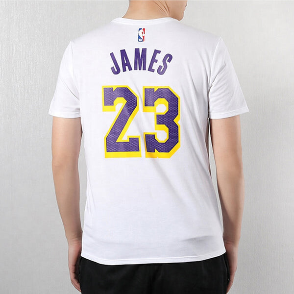 Футболка Nike NBA Jersey Short Sleeve limited Lakers LeBron James 23 Asia Edition White, белый — фото 4