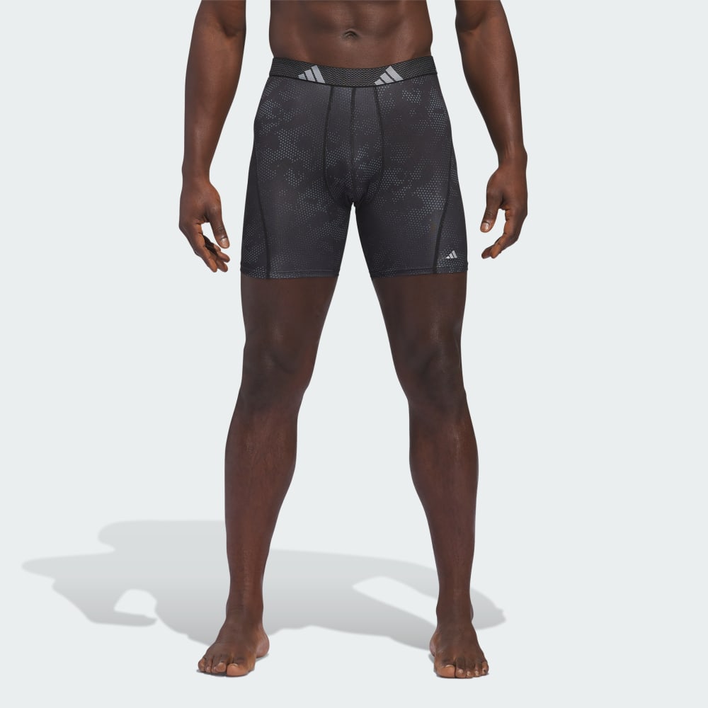 

Боксеры Adidas Performance Mesh Graphic 3-Pack Boxer Briefs, цвет Onix/Black/Black