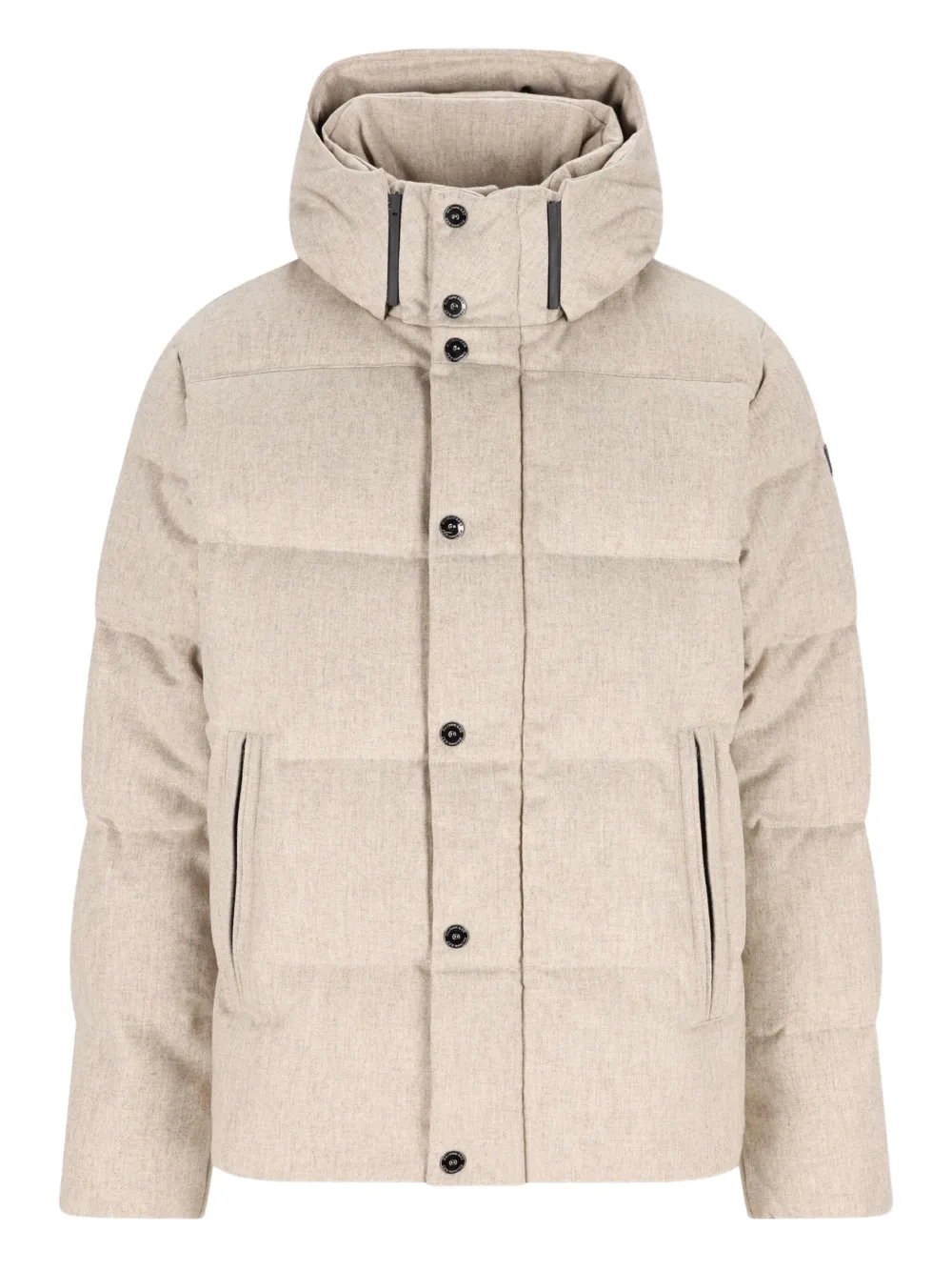 

Стеганая утепленная куртка со съемным капюшоном Hand Picked, нейтральный