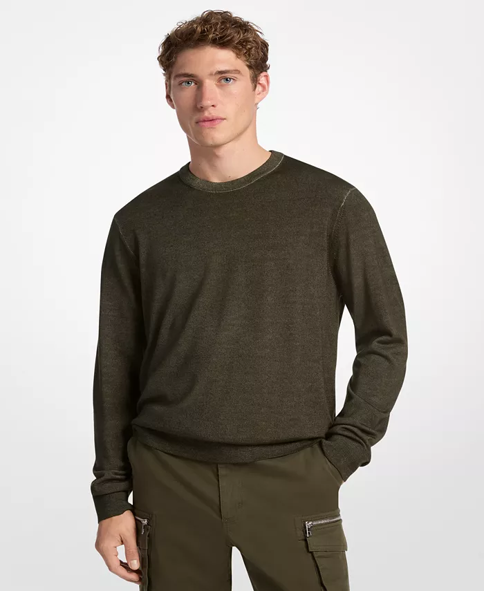 

Мужской мерсеризованный свитер Garment Dye Merino Crewneck Michael Kors