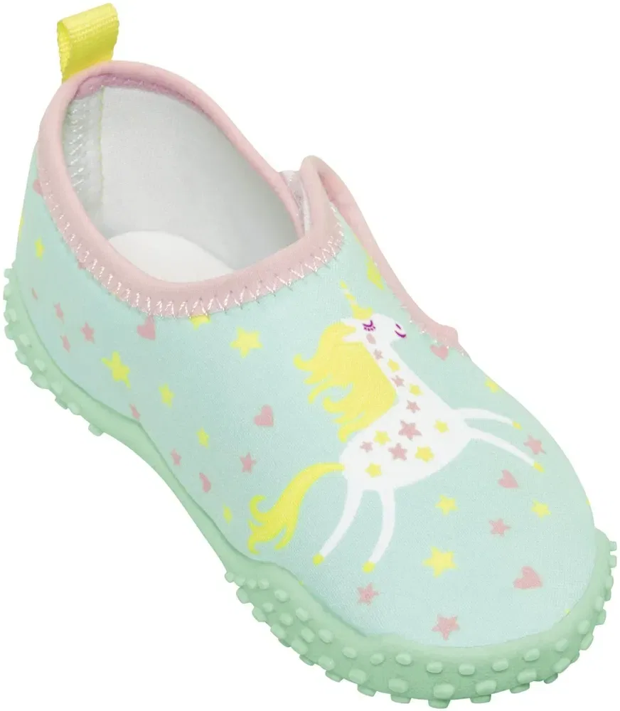 Босоножки для плавания Aqua-Schuhe Einhorn Playshoes, зеленый — фото 3