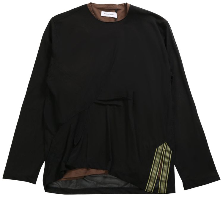 

Топ Kiko Kostadinov Inex Mesh Top 'Brown/Black', разноцветный