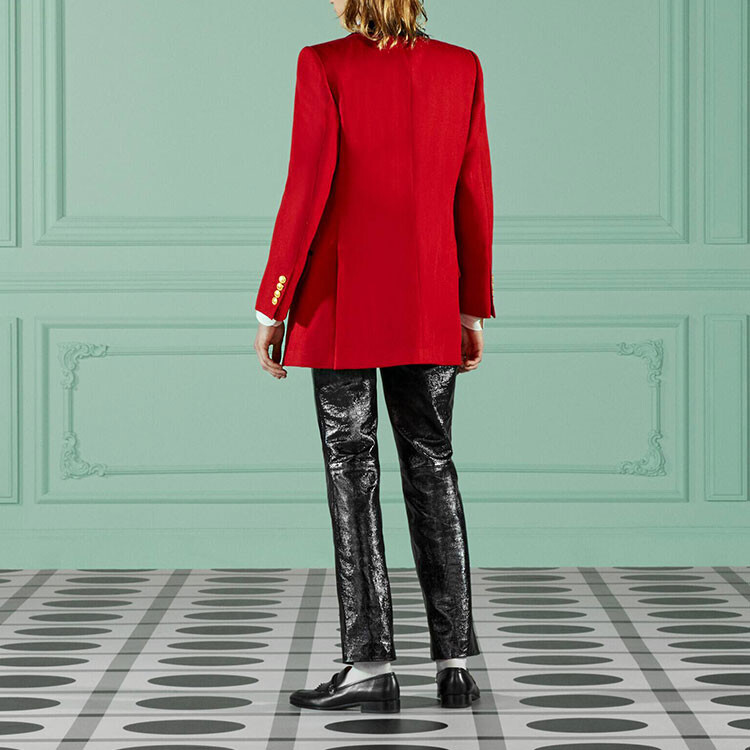 Деловой костюм мужской красный Gucci, красный — фото 3