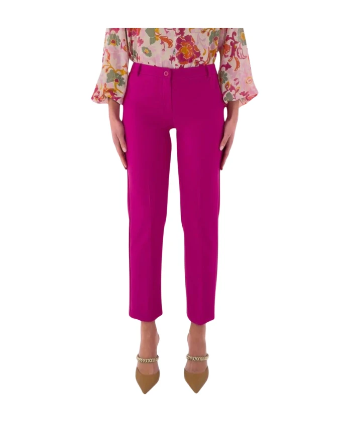 

Женские брюки со складками, цвет фуксия Marella, фиолетовый
