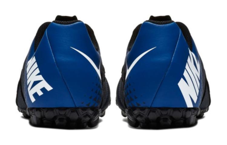Детские футбольные бутсы Jr Bomba Tf дышащие низкие сине-белые Kids' Nike — фото 3