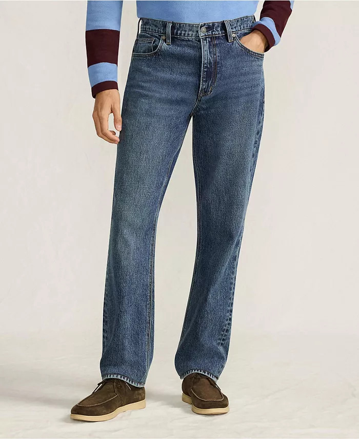 

Мужские джинсы Stretch Athletic Fit Lands' End, синий