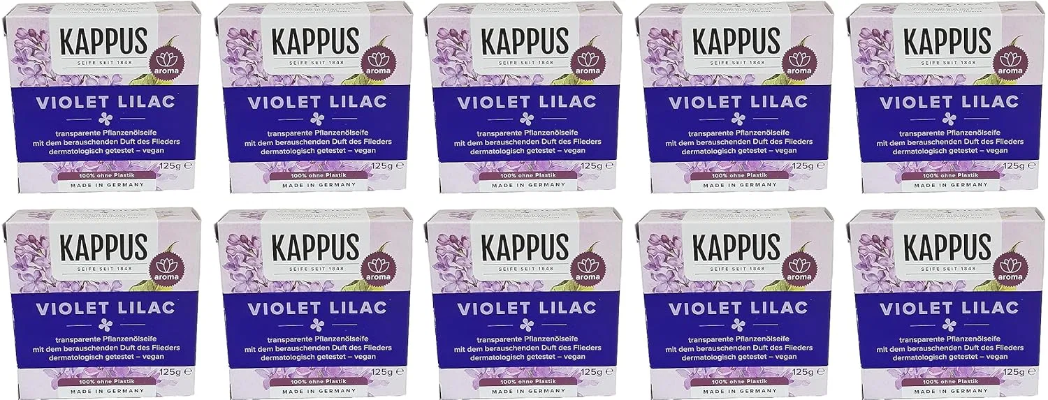 Мыло Kappus Lilac, 10 штук по 125 г Generisch